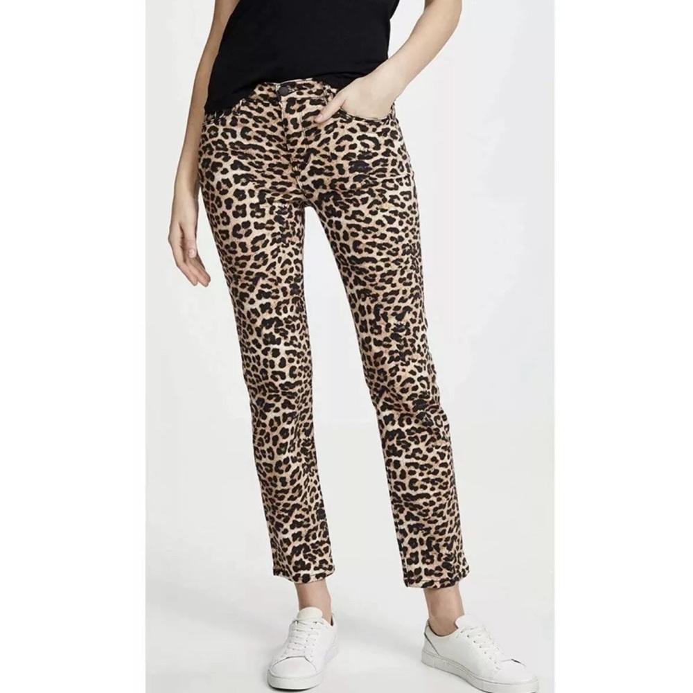 HUDSON Nico Cigarette Jeans Leopard Print Sz 25